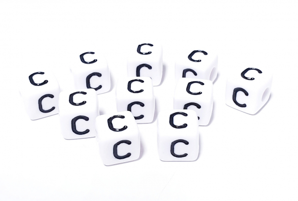 1x10 Kunststoffbuchstaben "C" 10x10mm